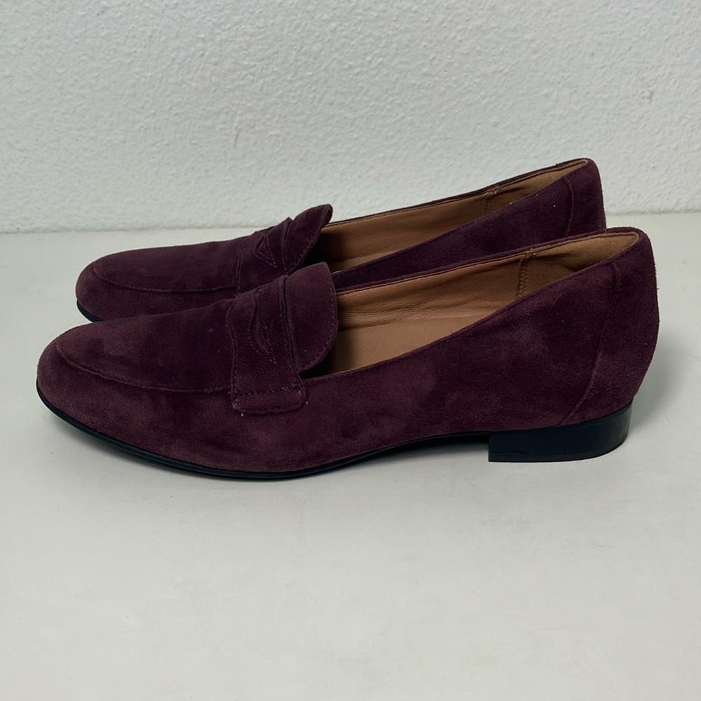 Clarks Grace Lily Ballet‎ Flats Aubergine US Women's 8 Narrow burgundy leather